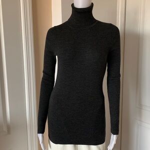 Theory Charcoal Turtleneck Sweater